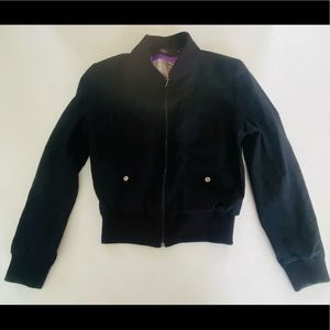 ARAYAL France Black Zip Up Jacket Sz 44
